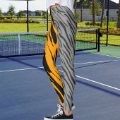 パーソナライズされたフォトレオパード野生猫パターン動物 レギンス