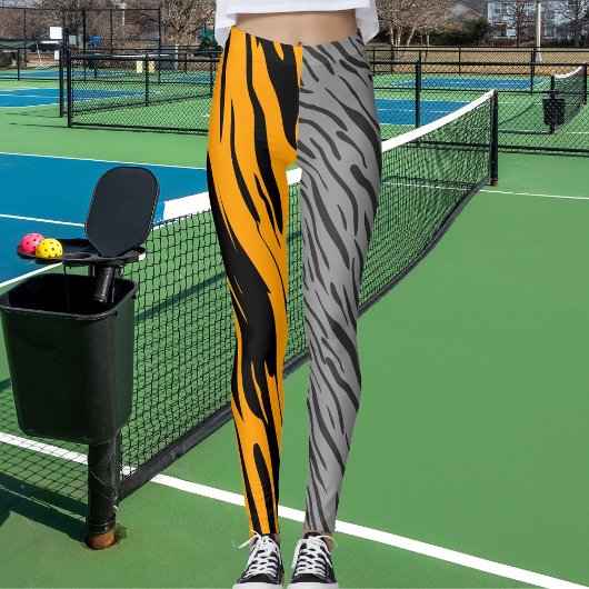 パーソナライズされたフォトレオパード野生猫パターン動物 レギンス