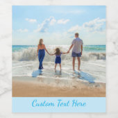 パーソナライズされたフォトワインラベルとカスタム文字 ワインラベル (シングルラベル)