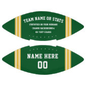 パーソナライズされたフットボールグリーンフットボールカスタマイズ アメリカンフットボール (パネル)