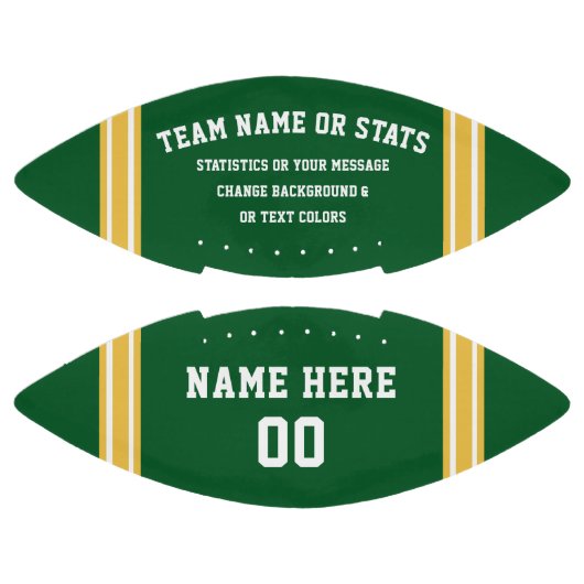 パーソナライズされたフットボールグリーンフットボールカスタマイズ アメリカンフットボール (パネル)