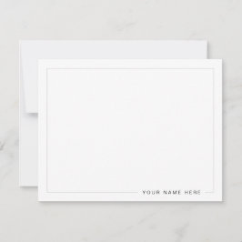 パーソナライズされたフモダンラットノートカード ノートカード