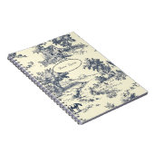 パーソナライズされたフランスのファームハウスブルートワルドジュー ノートブック (右側)