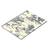 パーソナライズされたフランスのファームハウスブルートワルドジュー ノートブック (左側)