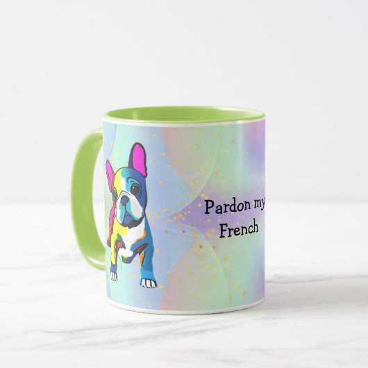 パーソナライズされたフランスのブルドッグ・マグカップとギフト マグカップ (正面左)