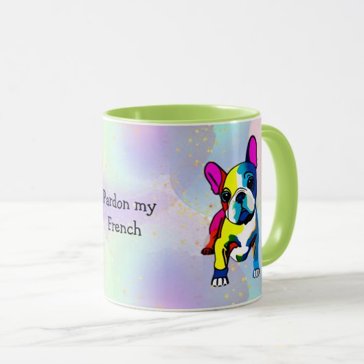 パーソナライズされたフランスのブルドッグ・マグカップとギフト マグカップ (正面右)
