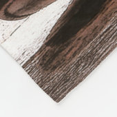 パーソナライズされたフリーススローブーツ田舎の田舎風 フリースブランケット (角)