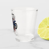 パーソナライズされたフリースタイルモトクロスレーシングFMXトリック ショットグラス (右)