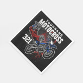 パーソナライズされたフリースタイルモトクロスレーシングFMXトリック スタンダードランチョンナプキン (角)