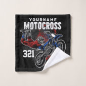 パーソナライズされたフリースタイルモトクロスレーシングFMXトリック バスタオルセット (ウォッシュタオル)