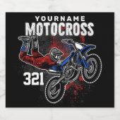 パーソナライズされたフリースタイルモトクロスレーシングFMXトリック ビールラベル (シングルラベル)