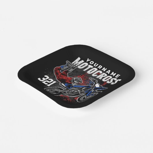 パーソナライズされたフリースタイルモトクロスレーシングFMXトリック ペーパープレート (傾斜あり)