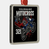 パーソナライズされたフリースタイルモトクロスレーシングFMXトリック メタルオーナメント (右)