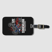 パーソナライズされたフリースタイルモトクロスレーシングFMXトリック ラゲッジタグ (正面横)