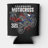パーソナライズされたフリースタイルモトクロスレーシングFMXトリック 缶クーラー (正面)