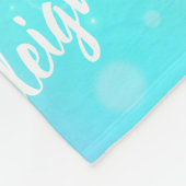 パーソナライズされたフリースブランケットカラフル女  フリースブランケット (角)