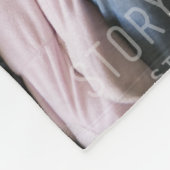 パーソナライズされたフリースブランケット家族の写真を追加 フリースブランケット (角)