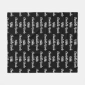 パーソナライズされたフリースブランケット フリースブランケット (正面(横))