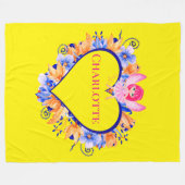 パーソナライズされたフリースブランケット フリースブランケット (正面(横))