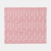 パーソナライズされたフリースブランケット フリースブランケット (正面(横))