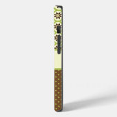 パーソナライズされたフローラと水玉模様の電話ケース Case-Mate iPhoneケース (裏面 / 左)