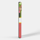 パーソナライズされたフローラと水玉模様の電話ケース Case-Mate iPhoneケース (裏面 / 右)