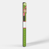 パーソナライズされたフローラと水玉模様の電話ケース Case-Mate iPhoneケース (裏面 / 右)