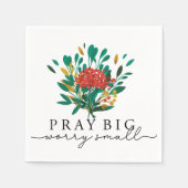 パーソナライズされたフローラやる気を起こさせる紙 スタンダードカクテルナプキン (正面)