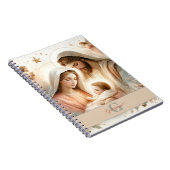 パーソナライズされたフローラウォーター色ベビーイエス出生 ノートブック (右側)