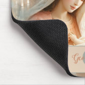 パーソナライズされたフローラウォーター色ベビーイエス出生 マウスパッド (コーナー)