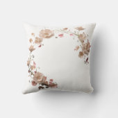 パーソナライズされたフローラエレガンス装飾用クッション クッション (裏面)