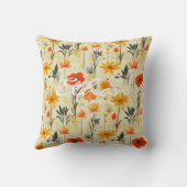 パーソナライズされたフローラクッショ感動的ン引用文 クッション (裏面)