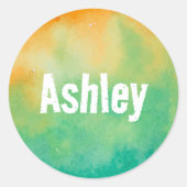 パーソナライズされたフローラシール ラウンドシール (正面)