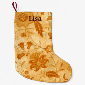 パーソナライズされたフローラストッキング スモールクリスマスストッキング (正面)