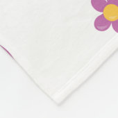 パーソナライズされたフローラスリープベビーユニコーン フリースブランケット (角)