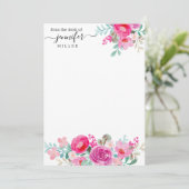 パーソナライズされたフローラデザイン 招待状 (スタンド正面)