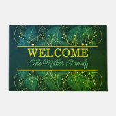 パーソナライズされたフローラパーソナライズされた ドアマット (正面)