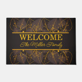 パーソナライズされたフローラパーソナライズされた ドアマット (正面)