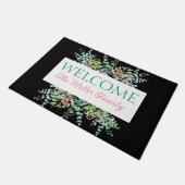 パーソナライズされたフローラパーソナライズされた ドアマット (アングル)