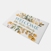 パーソナライズされたフローラパーソナライズされた ドアマット (アングル)