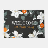 パーソナライズされたフローラパーソナライズされた ドアマット (正面)