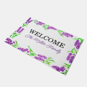 パーソナライズされたフローラパーソナライズされた ドアマット (アングル)