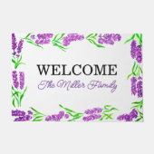 パーソナライズされたフローラパーソナライズされた ドアマット (正面)