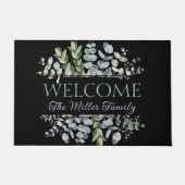 パーソナライズされたフローラパーソナライズされた ドアマット (正面)