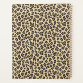 パーソナライズされたフローラヒマワリヒョウ プランナー手帳 (裏面)