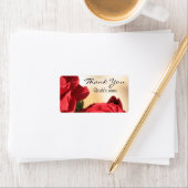 パーソナライズされたフローラブライダルサンキューラベル ラベル (インサイチュ)