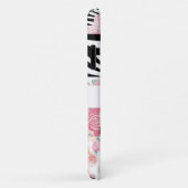 パーソナライズされたフローラブラック&ホワイトアニマルプリント Case-Mate iPhoneケース (裏面/右)