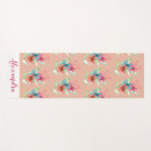 パーソナライズされたフローラモダン桃型ヨガマット ヨガマット (正面(横))