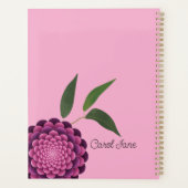 パーソナライズされたフローラ仕訳帳 – スパイラル連結プランナー プランナー手帳 (裏面)