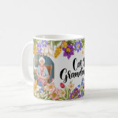 パーソナライズされたフローラ写真コラージュマグギフト コーヒーマグカップ (正面左)